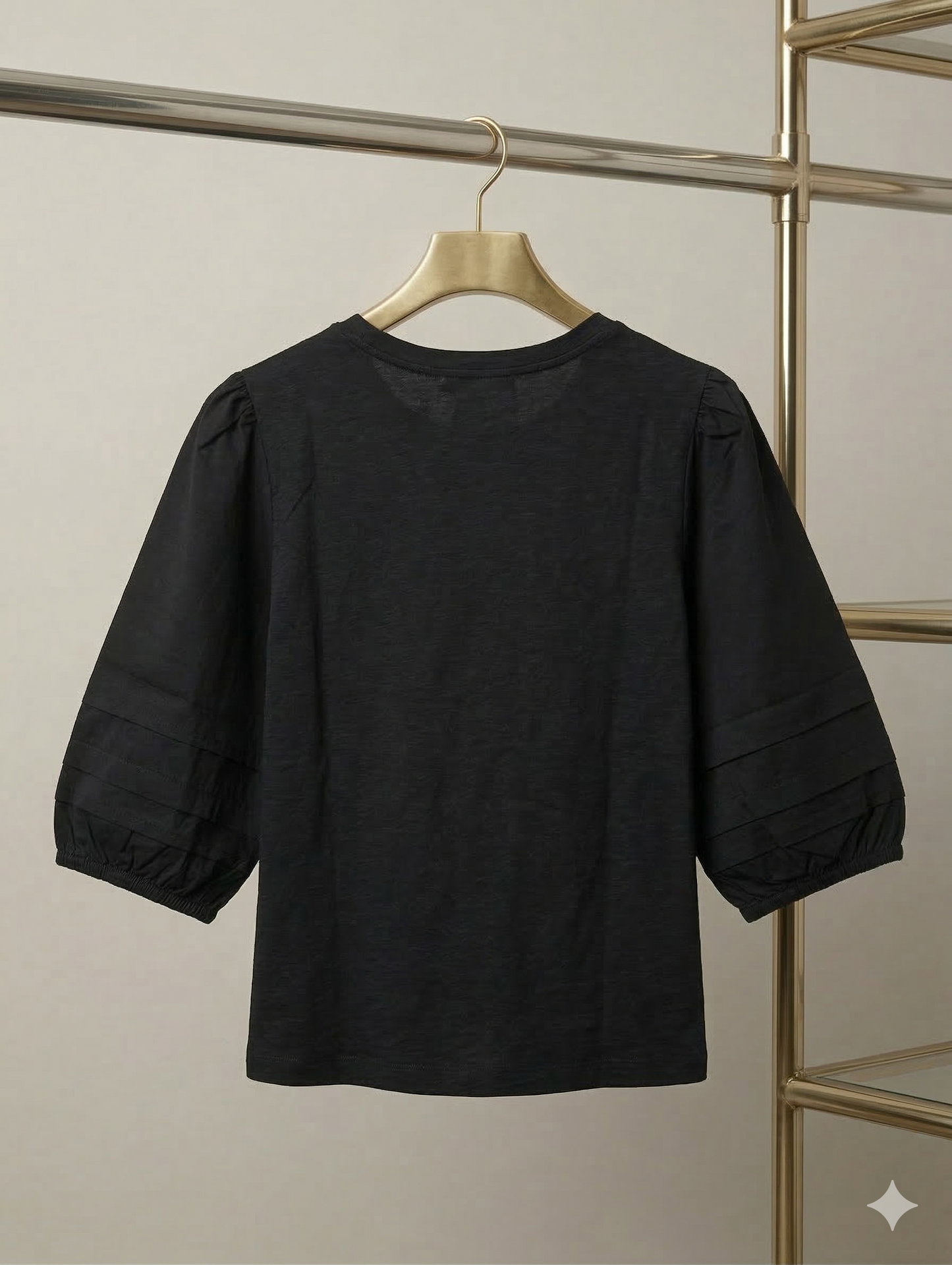61634 Knit Woven Top