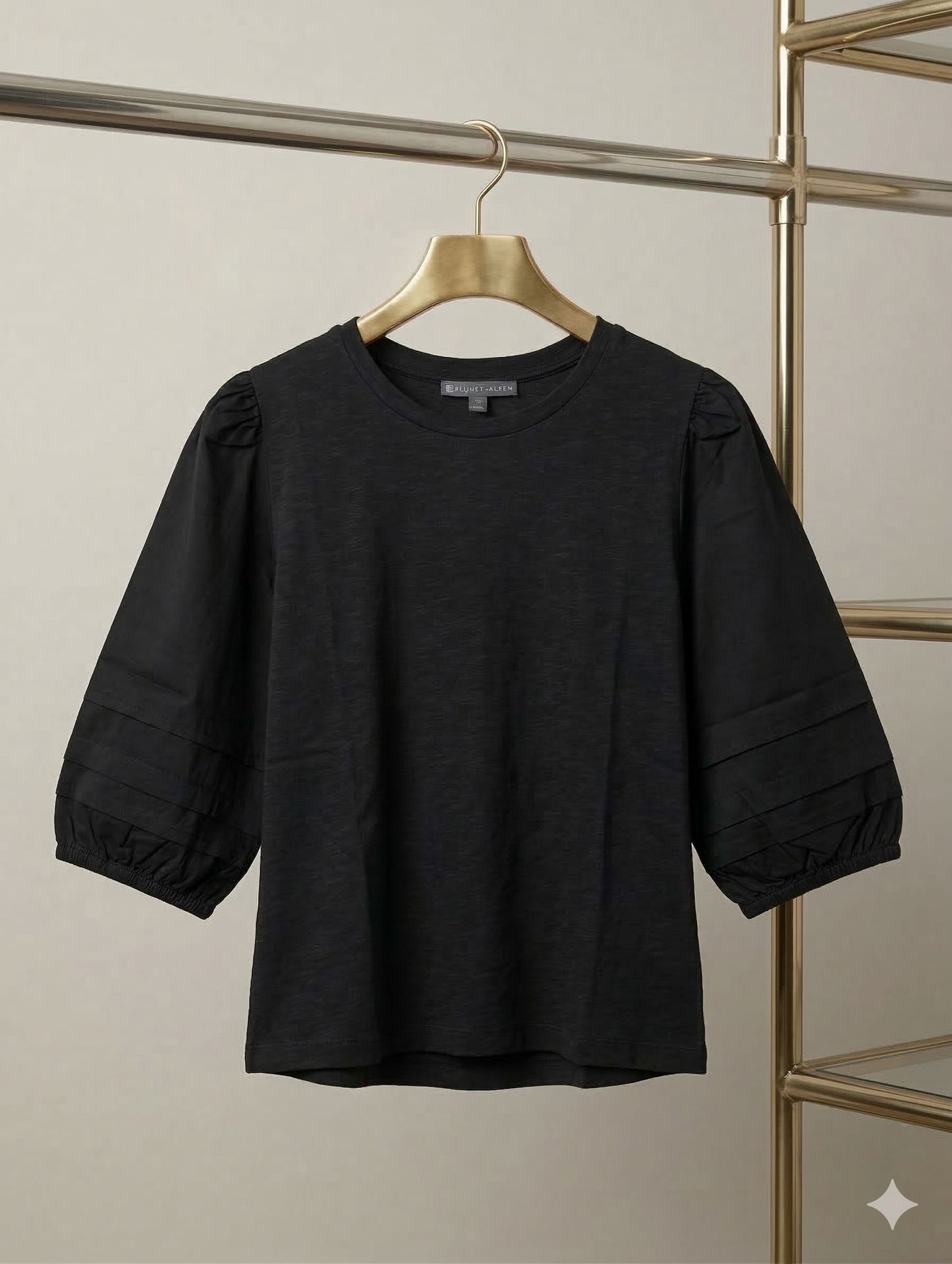 61634 Knit Woven Top
