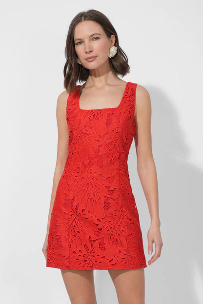 Julia 3D Lace Mini Dress