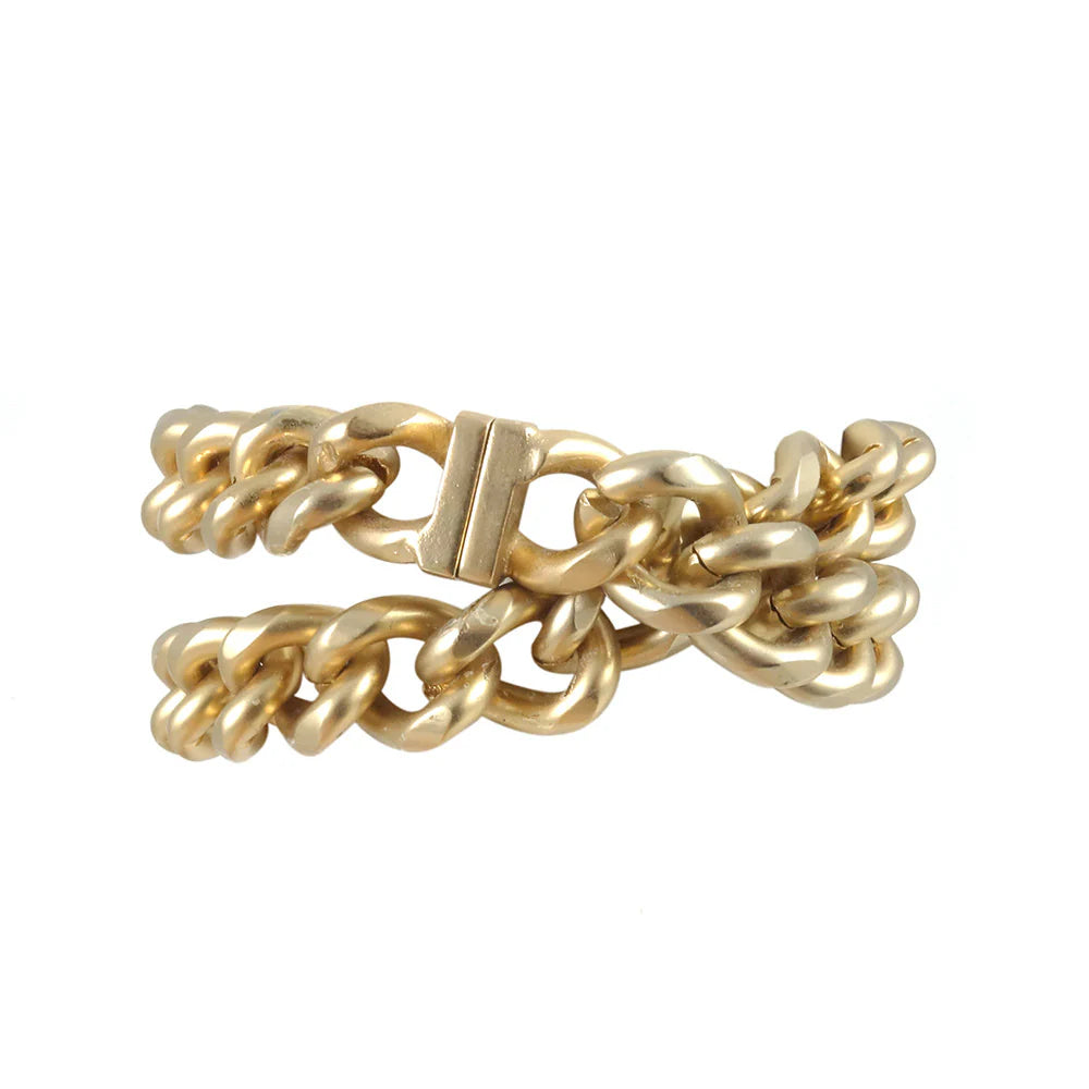 Gold Zeus Double Wrap ID Bracelet