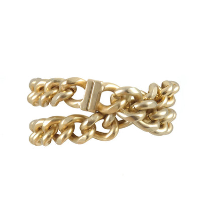 Gold Zeus Double Wrap ID Bracelet
