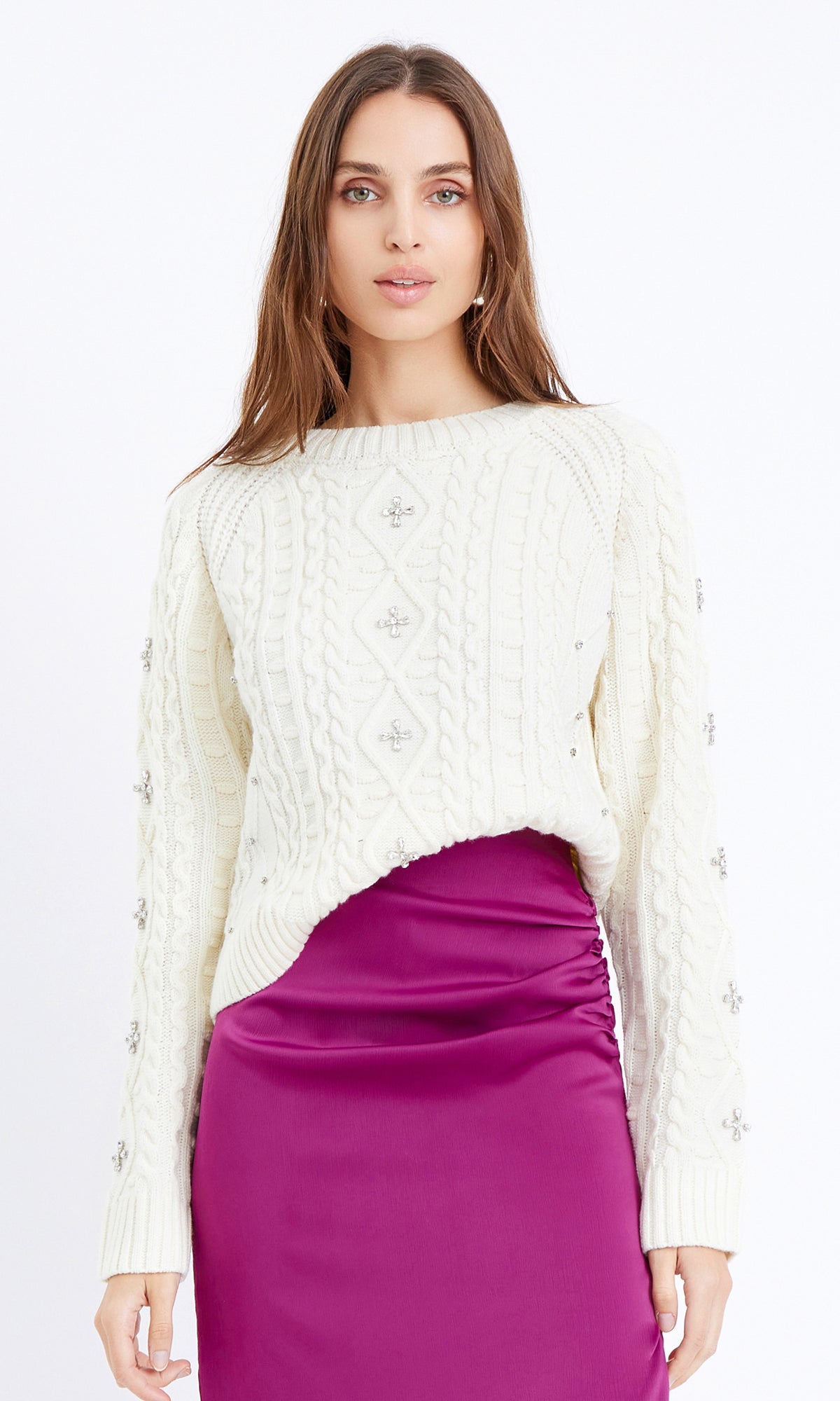 Gloria Rhinestone Sweater