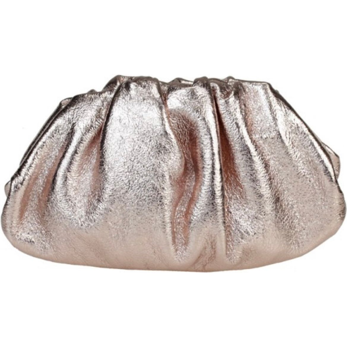 Cloud Metallic Leather Clutch