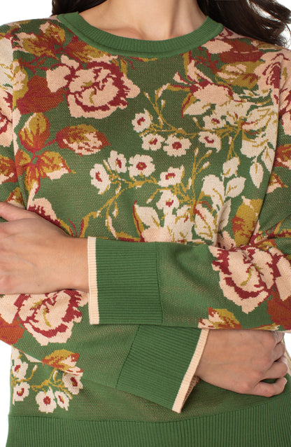 long slv crew neck sweater