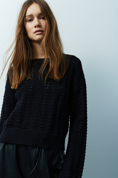 Moon Crochet Sweater