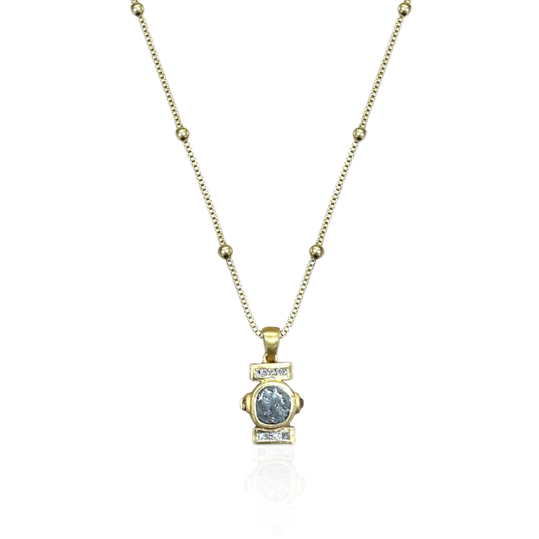 Gold Leon Coin Necklace