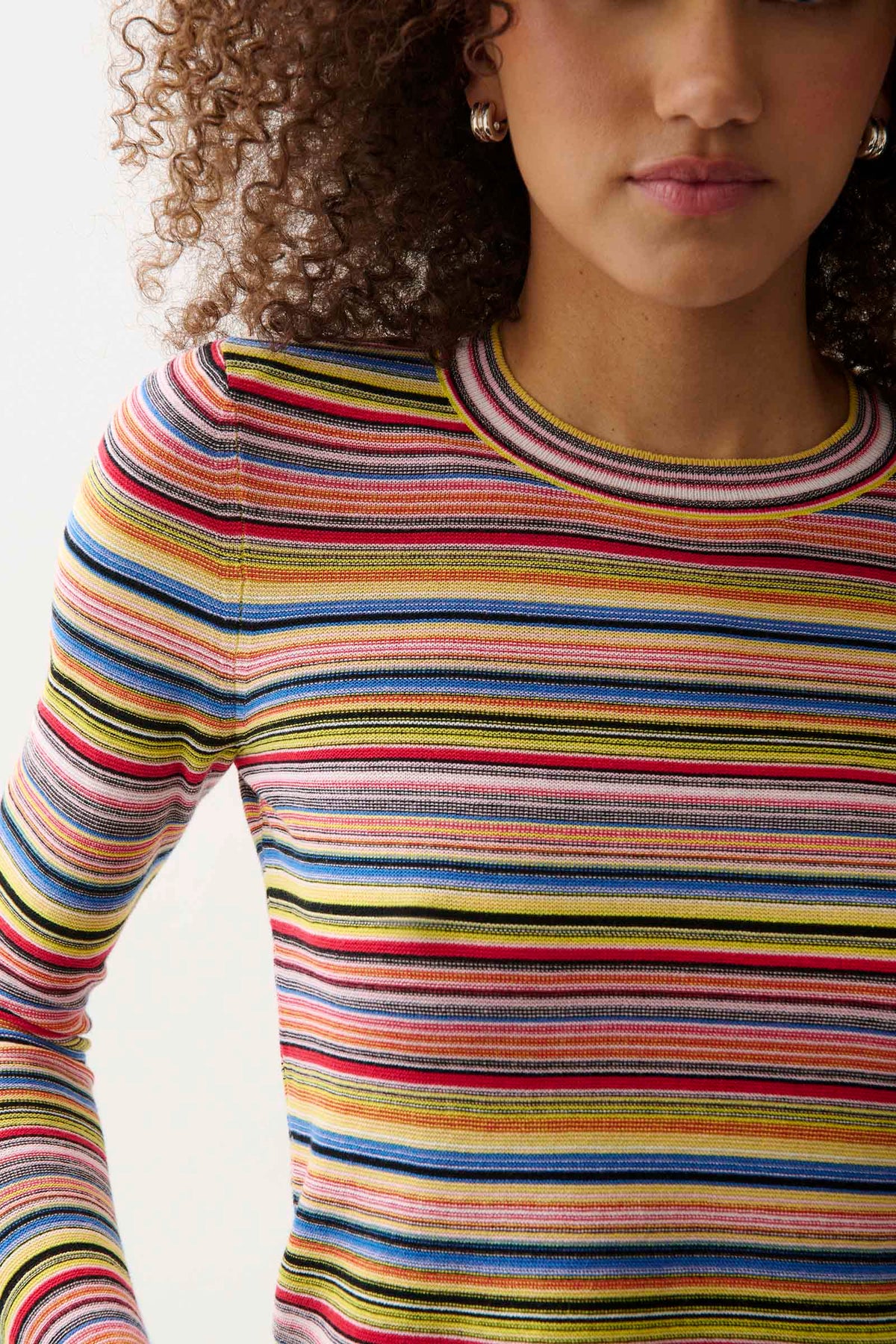 Madison Long Sleeve Crew Neck Sweater Tee
