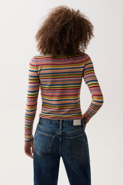 Madison Long Sleeve Crew Neck Sweater Tee