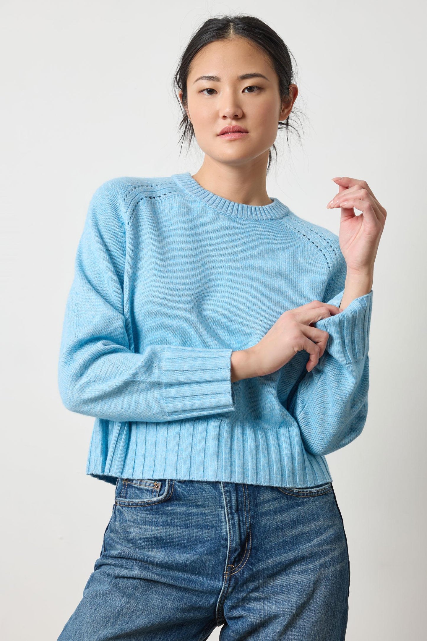 Saddle Sleeve Sweater