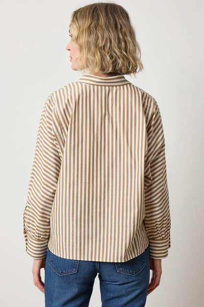 Dolman Sleeve Button Down Shirt