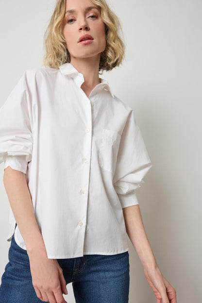 Folded Sleeve Button Down