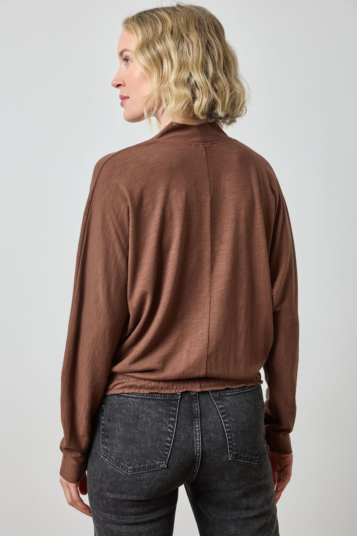 Shawl Collar Wedge Top