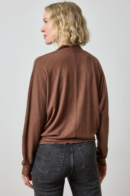 Shawl Collar Wedge Top