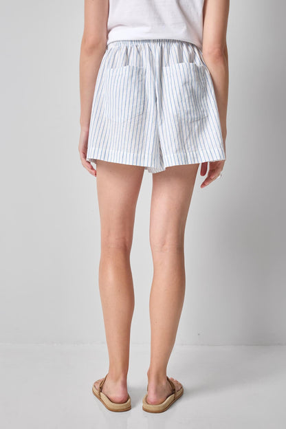 Striped Drawstring Short