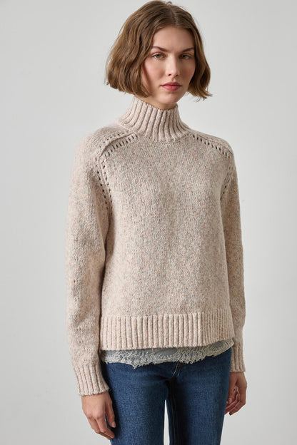 Lace Trim Pullover Sweater