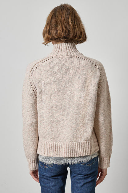 Lace Trim Pullover Sweater