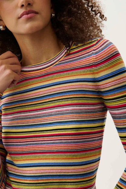 Madison Long Sleeve Crew Neck Sweater Tee