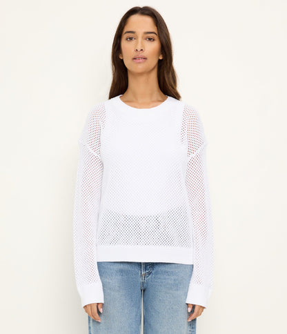 Sara L/S Mesh Stitch Pullover