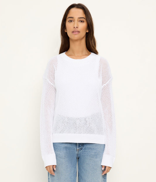 Sara L/S Mesh Stitch Pullover