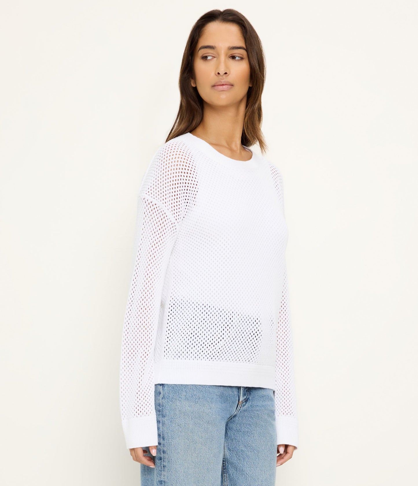 Sara L/S Mesh Stitch Pullover
