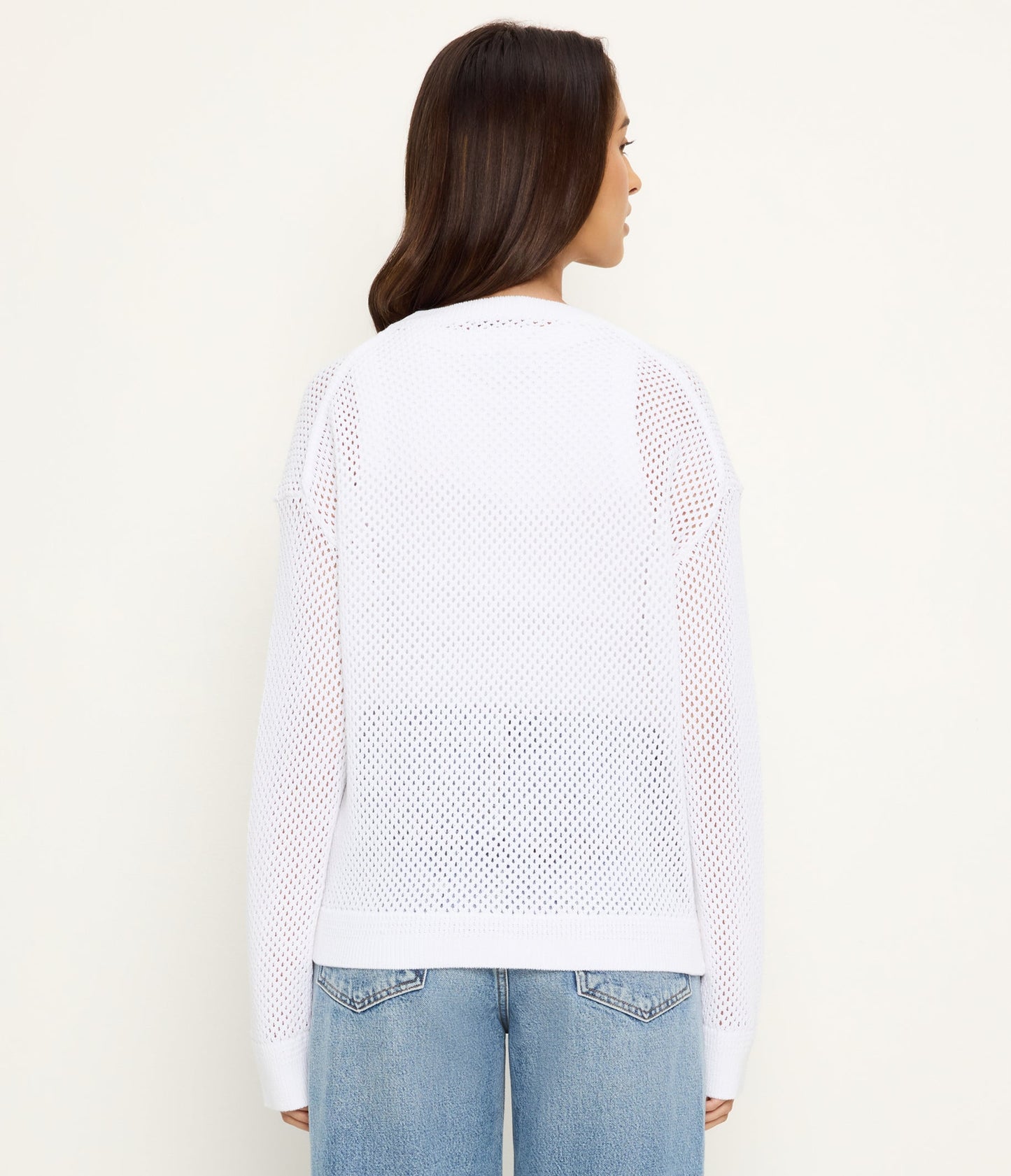 Sara L/S Mesh Stitch Pullover