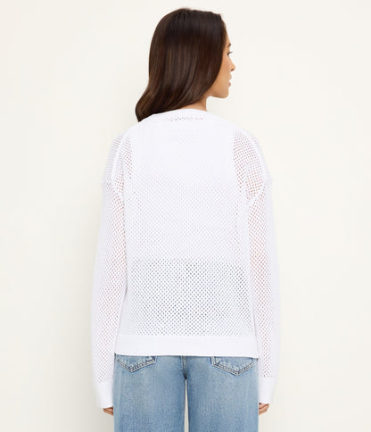 Sara L/S Mesh Stitch Pullover