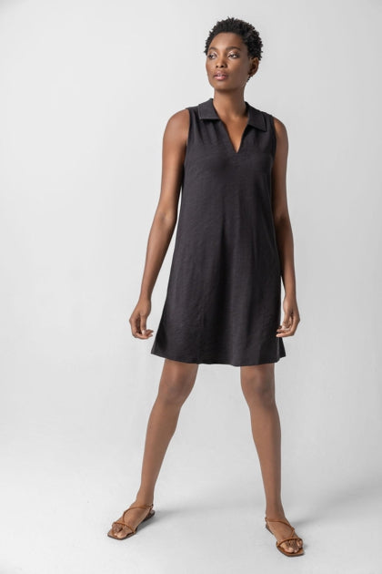 Sleeveless Collared Dress