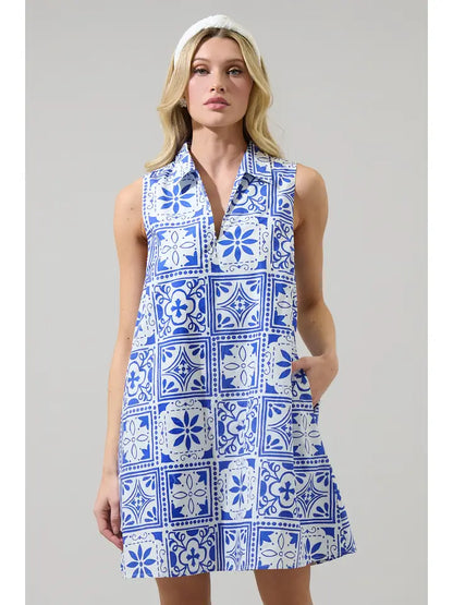 Arbor Floral Lexya Collared Shift Mini Dress