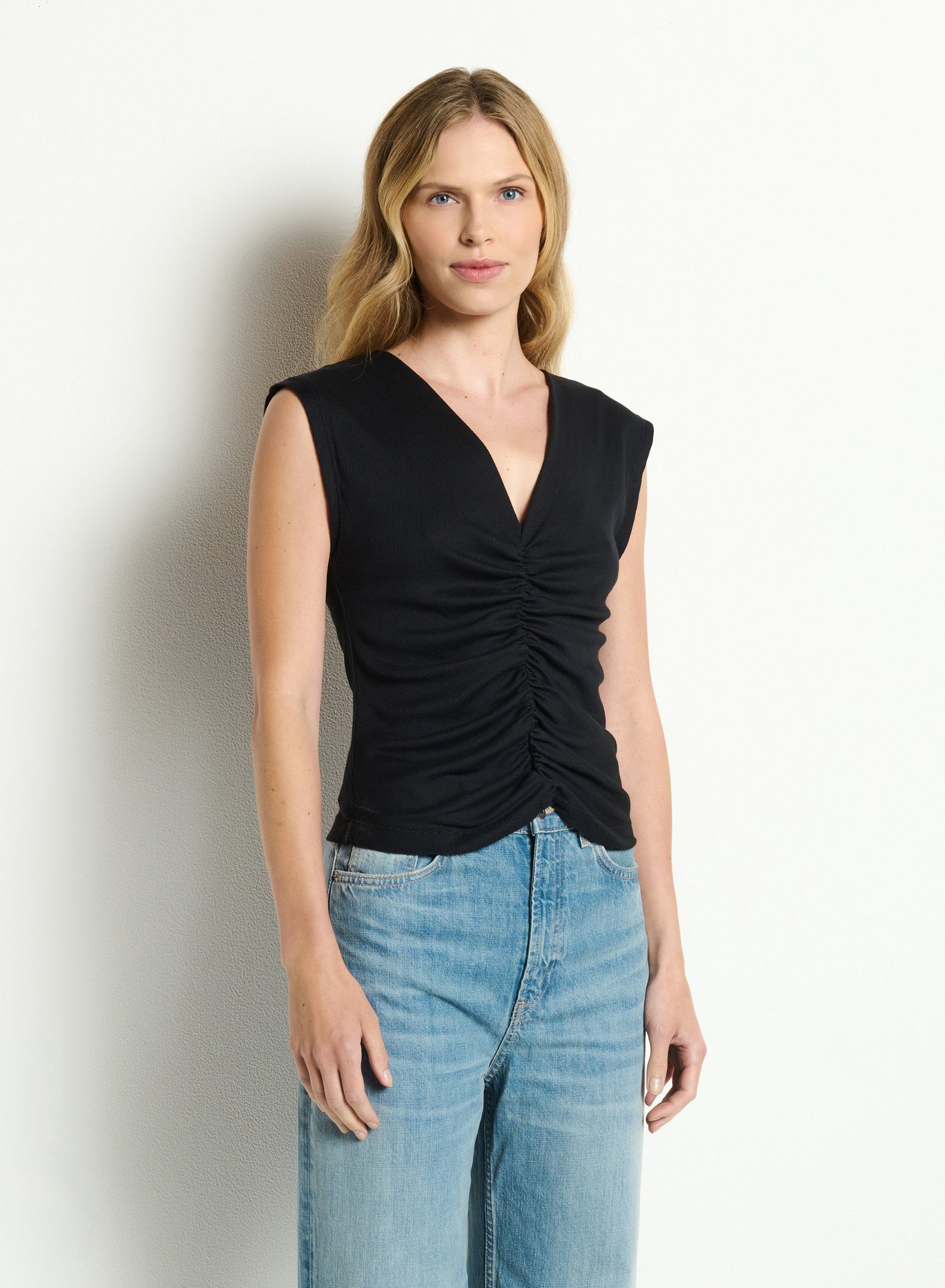 Lune Shirred Front Tank