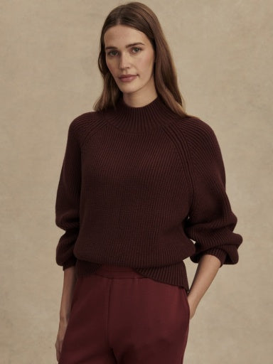 martina high neck rib knit