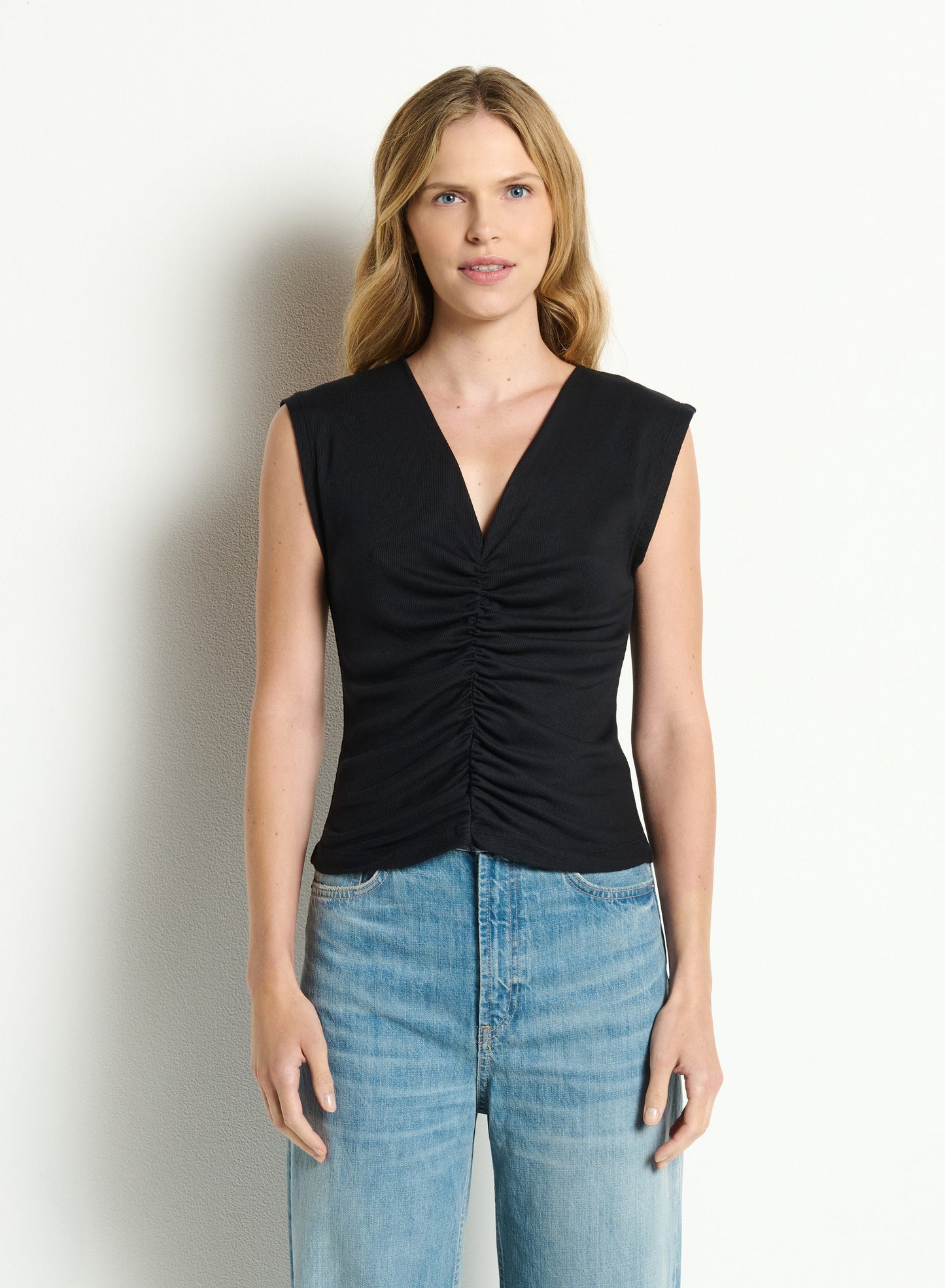 Lune Shirred Front Tank