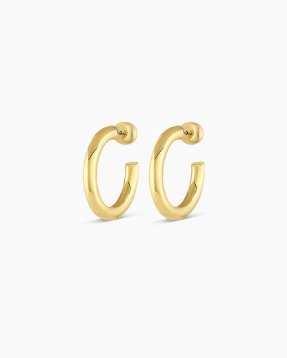 Wavy Small Gold Hoops