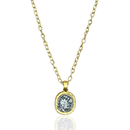 Pavia Coin & Frame Necklace
