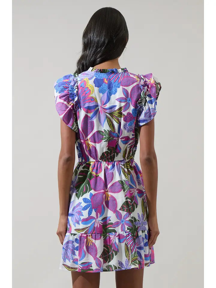 Evren Tropics Sardy Mini Dress