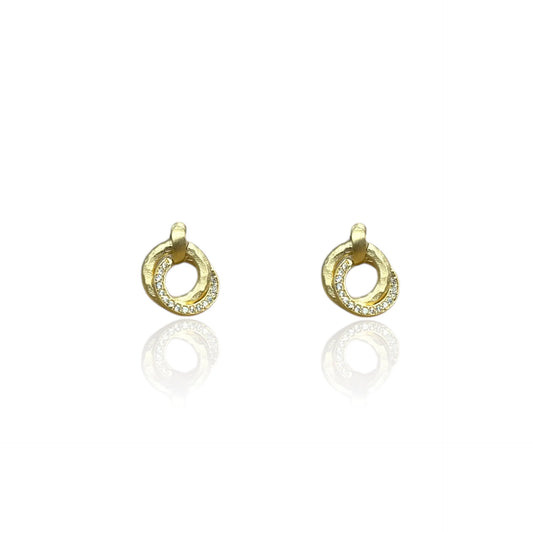 Gold Mini Trinity Earrings