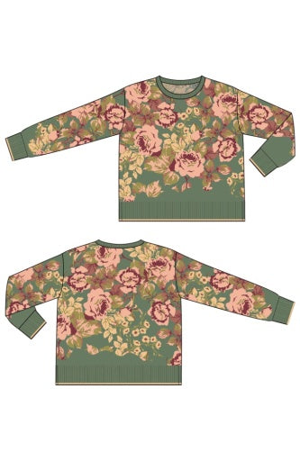 long slv crew neck sweater