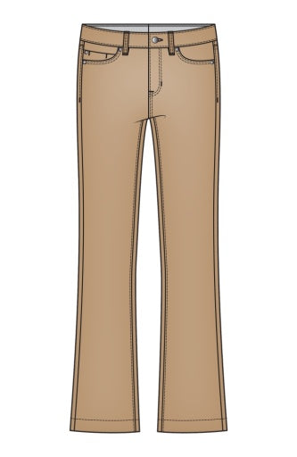 hannah crop flare hugger 25 1/2' inseam