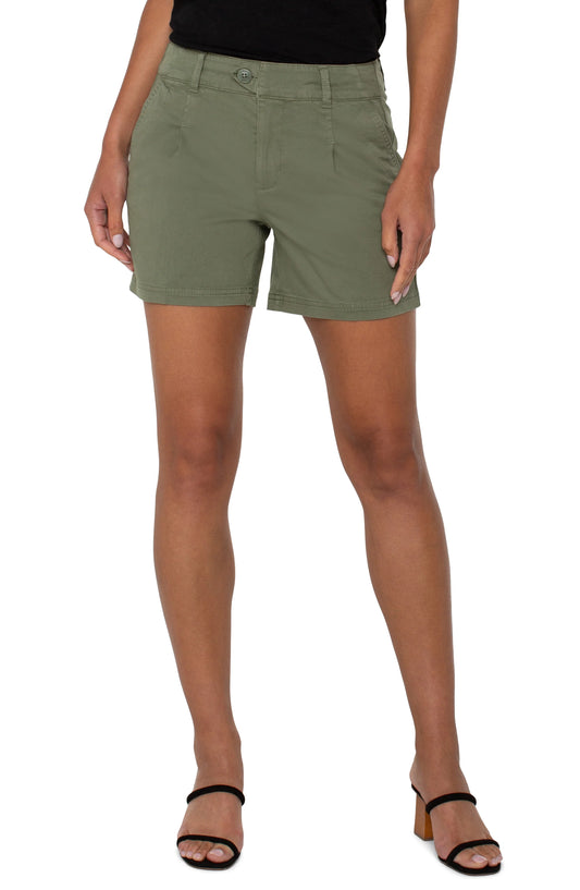 pleated trouser short 5" ins