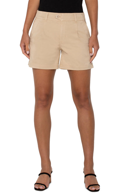 pleated trouser short 5" ins