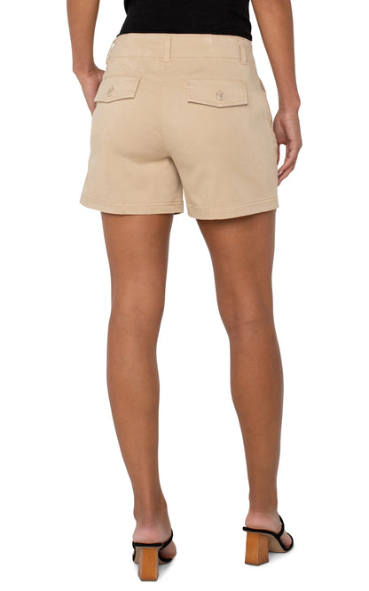 pleated trouser short 5" ins