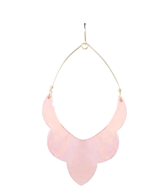 Rose Gold Large Scalloped Moroccan