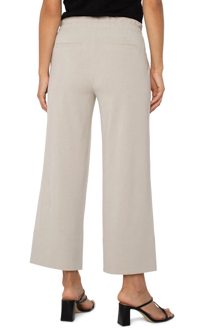 pull on tie waist wide leg ankle 26" ins