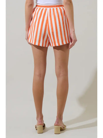 Valera Striped Tayler Smocked Shorts