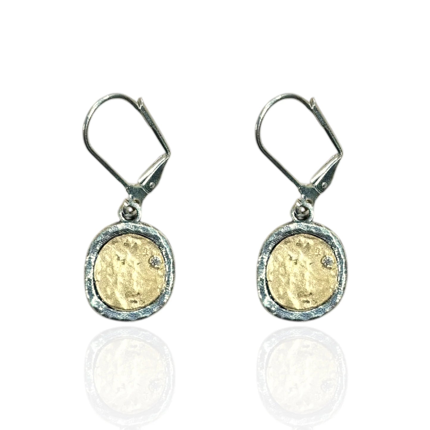 Pavia Coin & Frame Dangle Earrings
